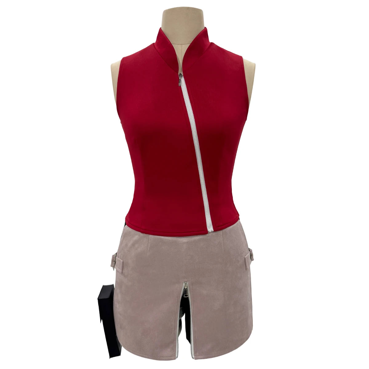 HOLOUN Anime Haruno Sakura Cosplay Costume Top Skirt Shorts Pouch Halloween Thanksgiving Day Christmas Gift