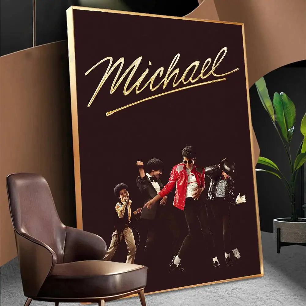 Michael 2026 Movie Biopic Michael-Jackson Anime Posters Sticky Whitepaper Prints Posters Artwork Kawaii Room Decor