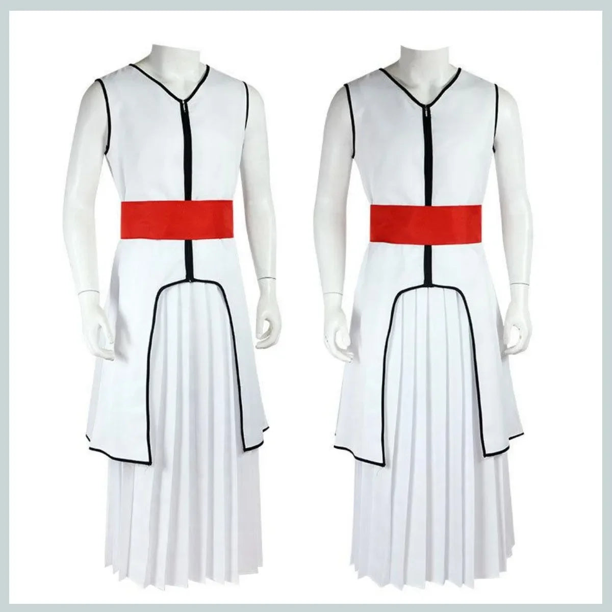 Anime Bleach Shinigami Aizen Sousuke Cosplay Costume Gotei 13 Captain Japanese White Kendo Uniform Wig Man Carnival Party Set