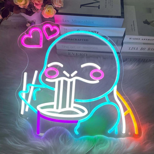Squirtle Anime LED Neon Sign USB Dimmable Pokémon Night Light for Bedroom for Man Cave Bar Club Game Room Party Decor Kid Gifts
