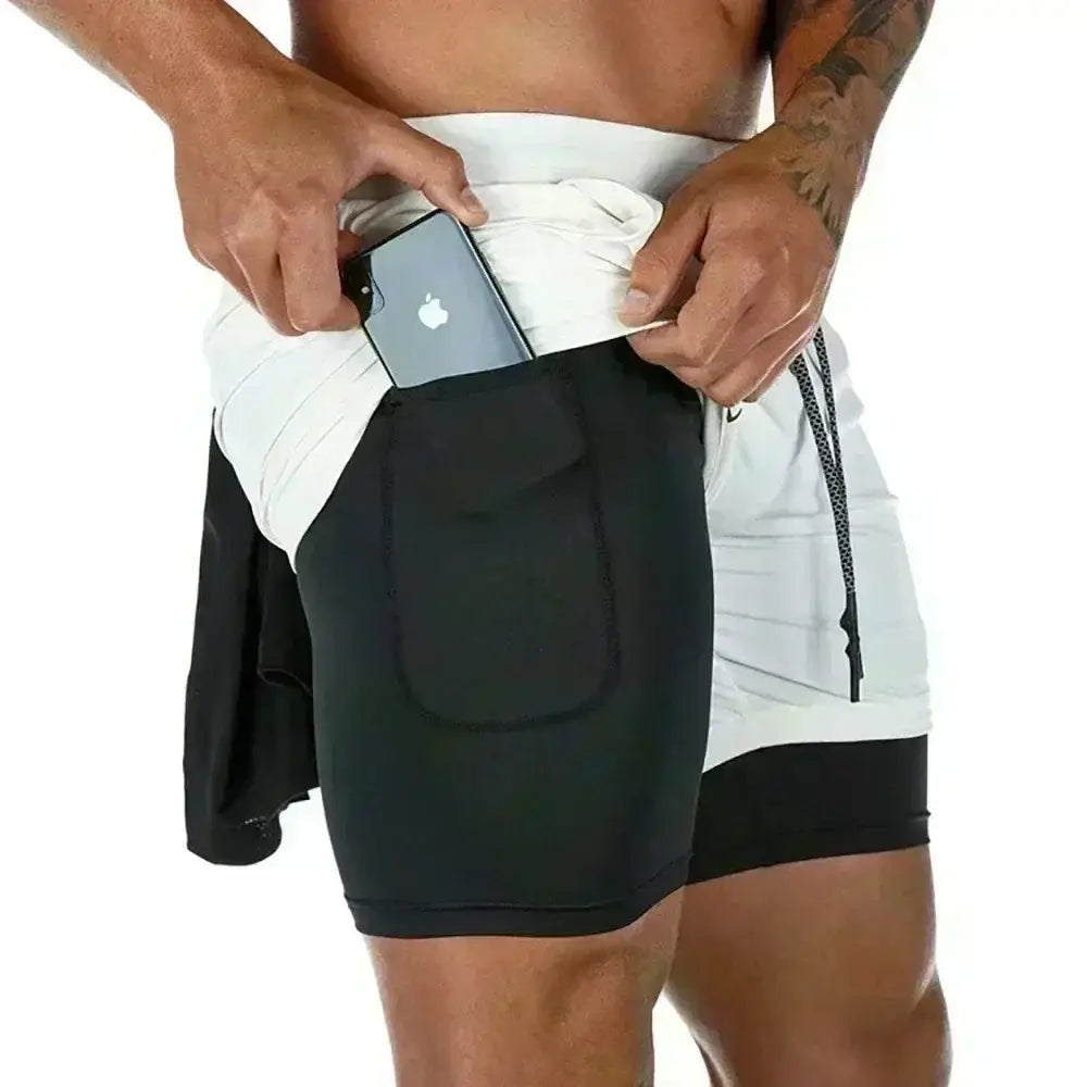 Naruto Naruto 2-in-1 Gym Shorts – Breathable Training Shorts