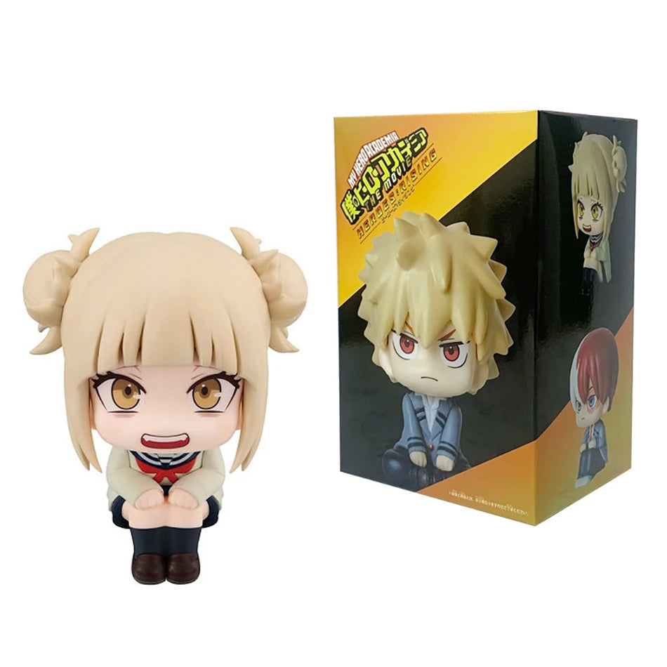 Hot My Hero Academia Bakugou Katsuki Midoriya Izuku Todoroki Shouto Toga Himiko Anime Figure PVC Collectible Model Toys Kid Gift