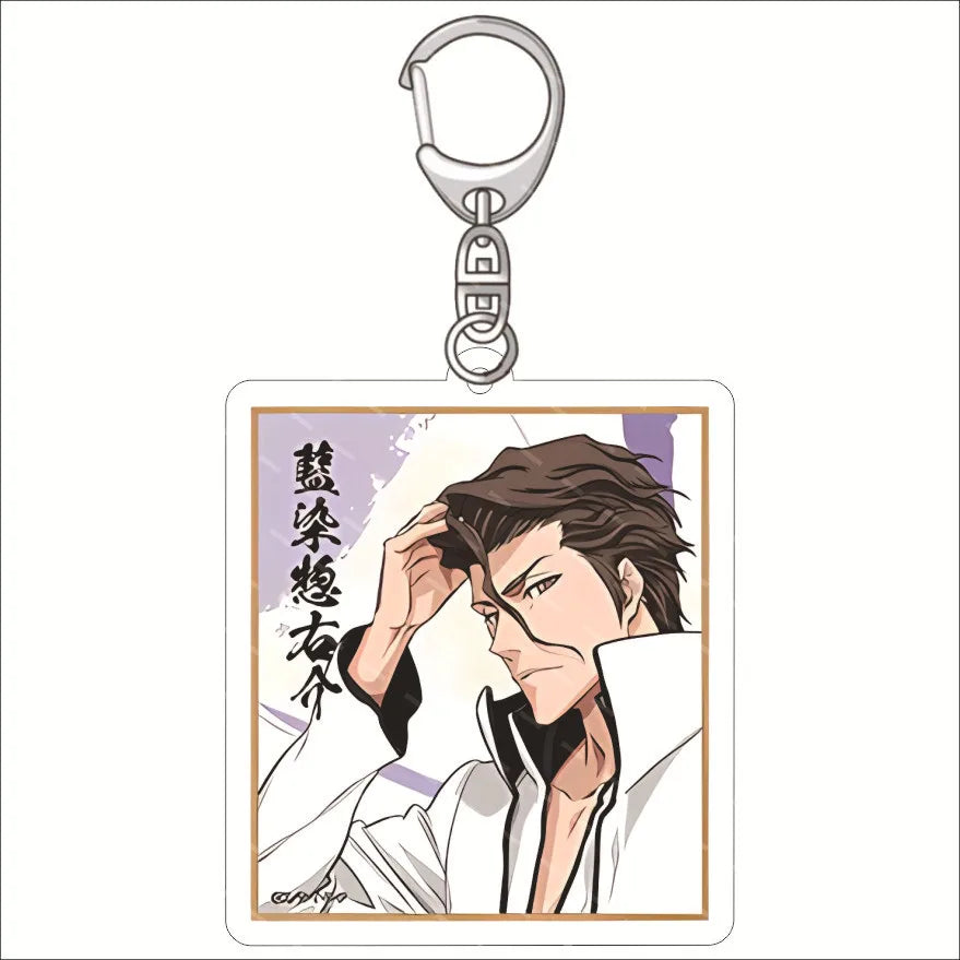 Anime BLEACH Acrylic Keychain Accessories Cartoon Character Cute Charm Bag Pendant Toys Friend Gift