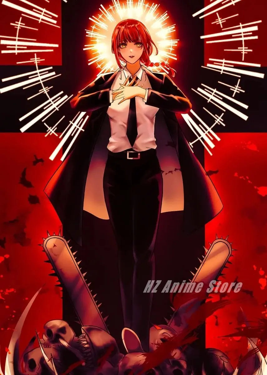 Anime Chainsaw Man Posters and Prints Canvas Painting Chainsawman Comic Wall Art Pictures for Modern Family Bedroom Home Decor