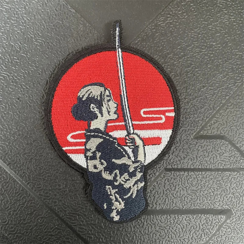 Chainsaw Man Anime Patch Power Hayakawa Autumn Label Embroidery Patches Hook and Loop Tactical Military Backpack Badges