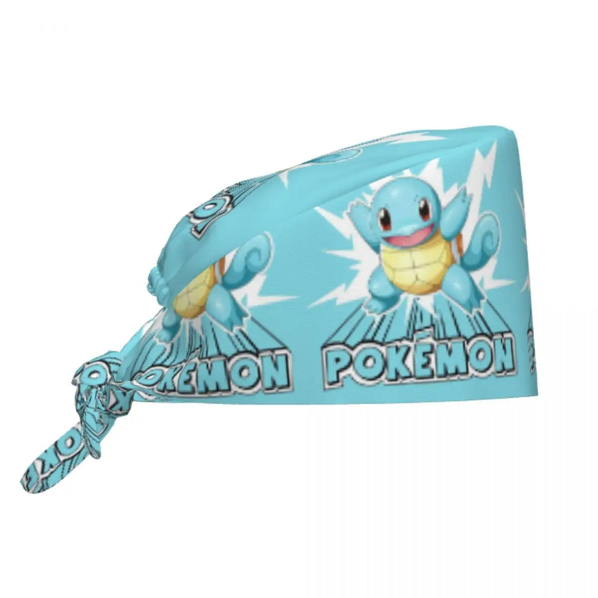 Custom Squirtles Anime Breathable Scrub Hat Surgical Scrub Caps Unisex Nurse Medical Cap Work Scrubs Hat for Medical Surgical