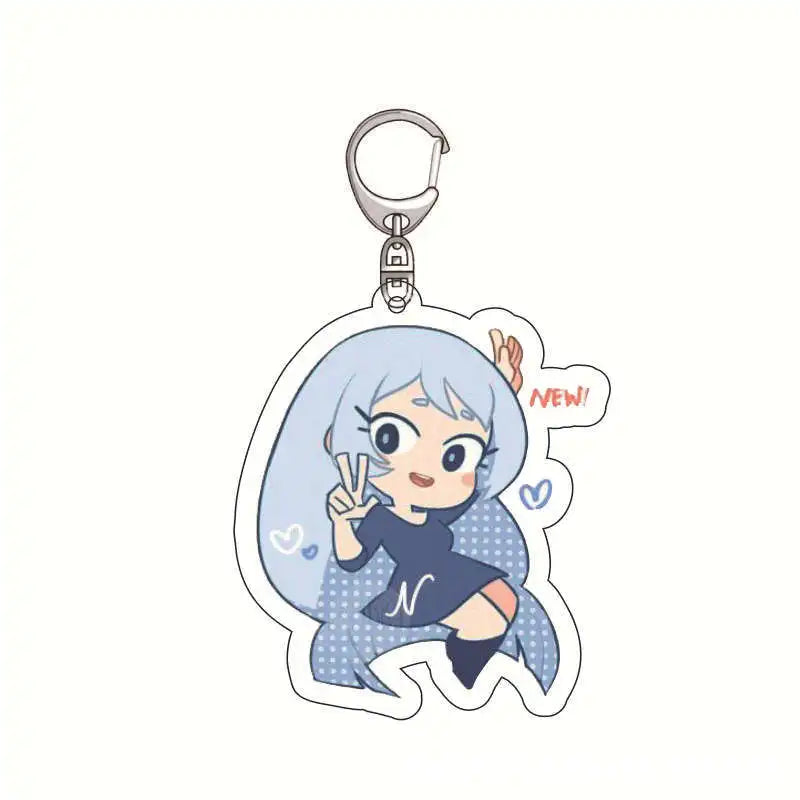 My Hero Academia Anime Cartoon Keychain Acrylic Charm Izuku Midoriya Shoto Todoroki Pendant Accessories Official Merchandise