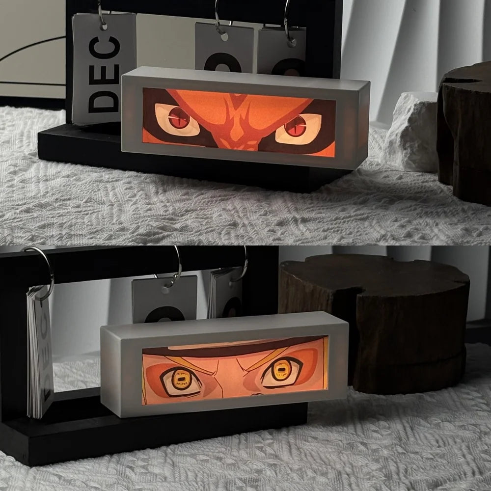 LED Classic Anime 3D  Lenticular Motion Anime Lightbox for Bedroom Decoration Lamp Anime Peripheral Friend Birthday Gifts