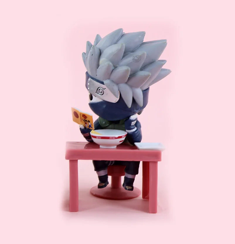 BanDai Blind Box | Naruto Shippuden Ramen Theme Blind Box Q Version Naruto & Sasuke Figures Desktop Ornament Anime Peripherals