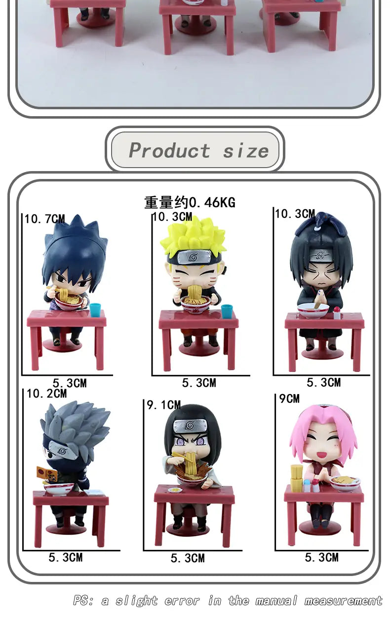 Naruto Naruto & Sasuke Blind Box Figure Set – Q Version Desktop Display