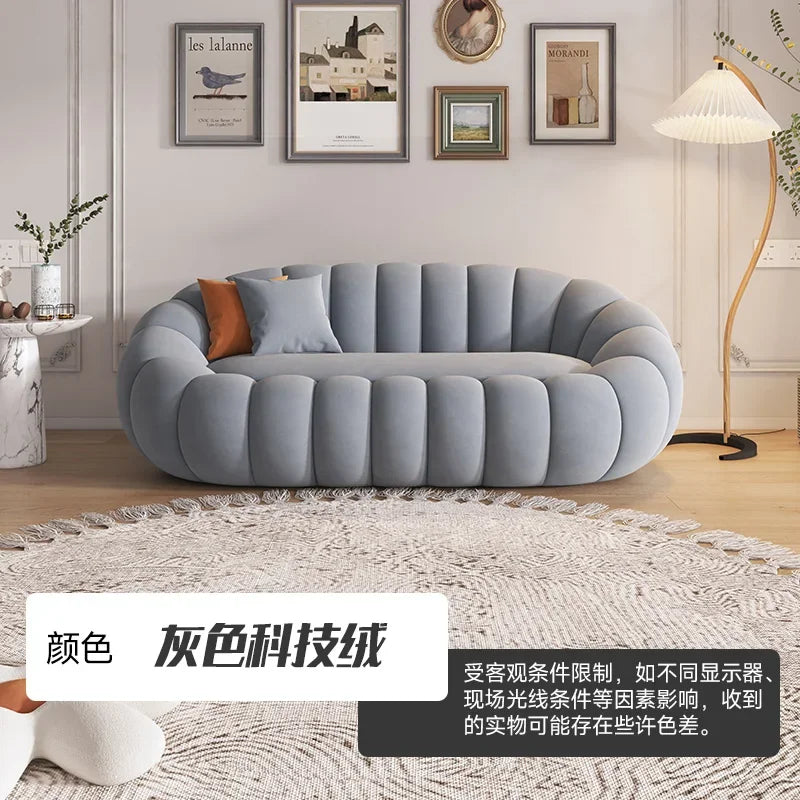 Cloud Sofa Plush Pumpkin Sofa Combination Soft Comfortable Modern Living Room Sofa Suite Apartment Home Furniture Accessories