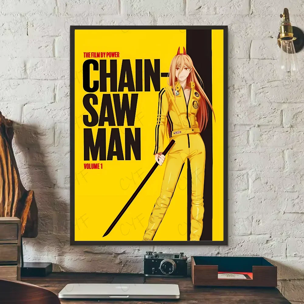 Anime Poster Art Wall Aesthetic Decoration Chainsaw Man Home Living Room Bedroom Bar Canvas Painting Wall Art Nordic Posters