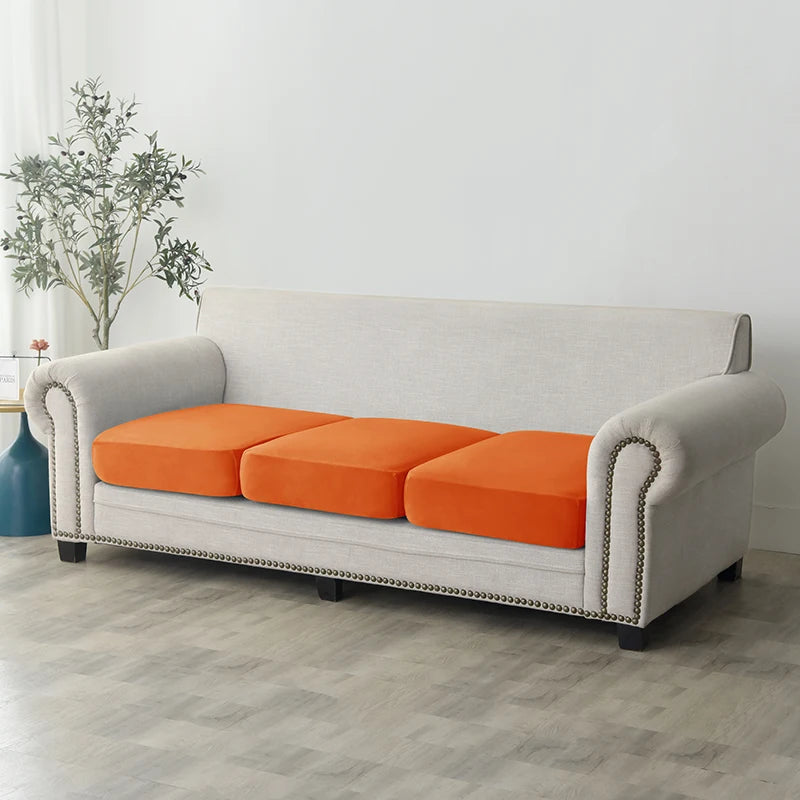 1pc Plush Sofa Slipcover Anti-slip Elastic Sofa Cover for Bedroom Office Living Room Home Decor Couch Cover Furniture Protector