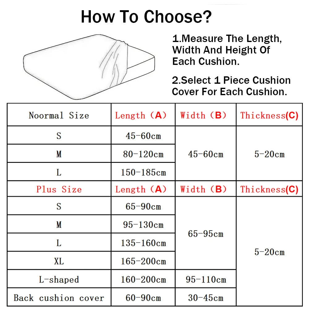 BRHUIXUE Velvet Sofa Cushion Covers for Living Room Plush Sofa Seat Cover Soft Stretch Sofas Couch Slipcover Furniture Protector