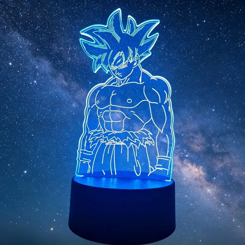 3D Led Light Son Goku GK Vegeta Anime Figure Night Light Dragon Ball Z King Child's Desk Lamp Room Decor Gift Boy Birthday Gift