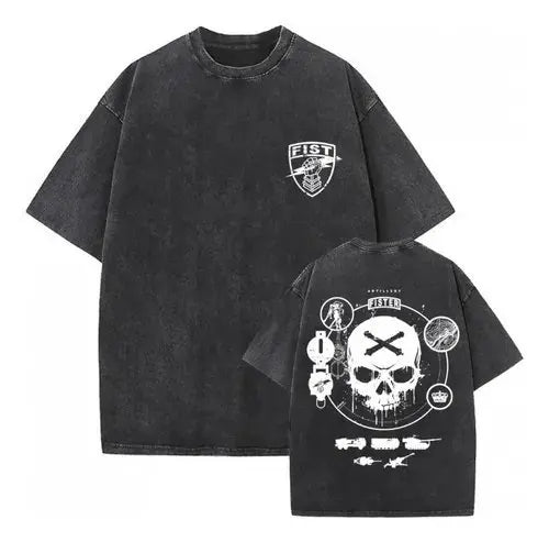 One Piece Skull Short Sleeve Tee Anime Washed Vintage Graphic T-Shirt Man Women Cosplay Casual Tops 2026 Summer Y2k Streetwear