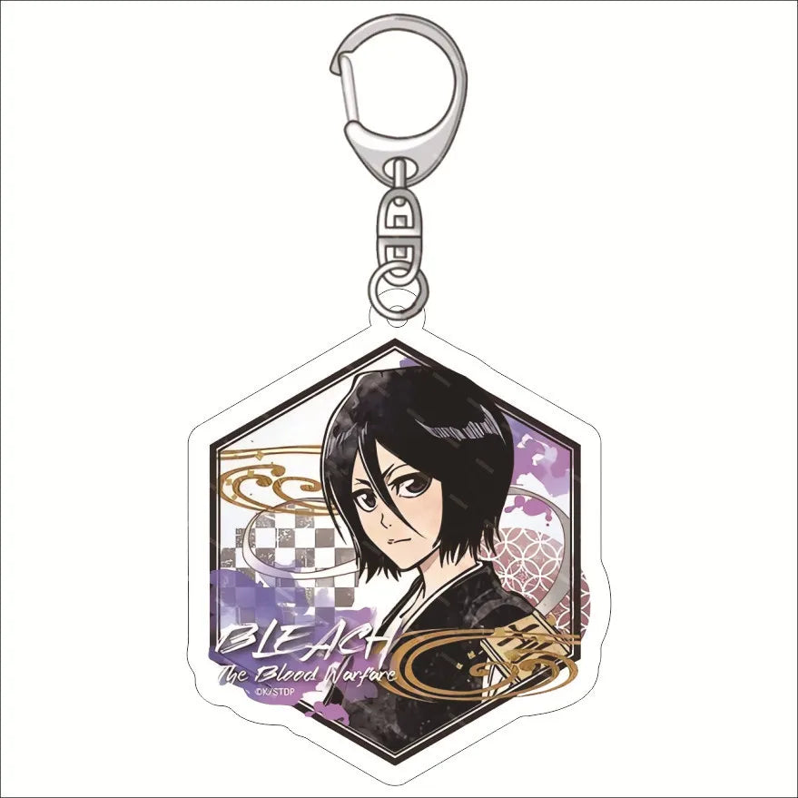 Anime BLEACH Acrylic Keychain Accessories Cartoon Character Cute Charm Bag Pendant Toys Friend Gift