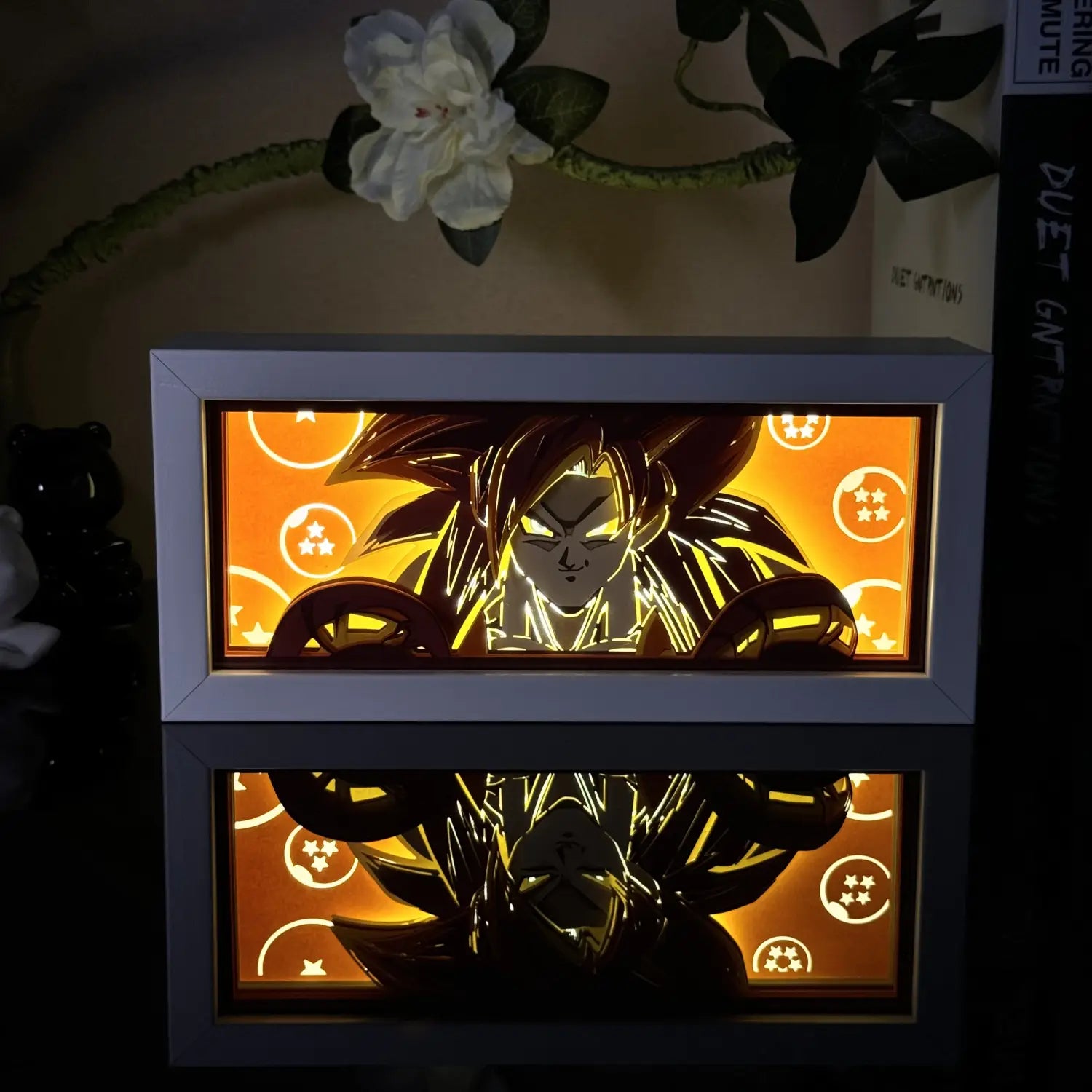Anime 3D Paper Carved Lamp – LED Light Box