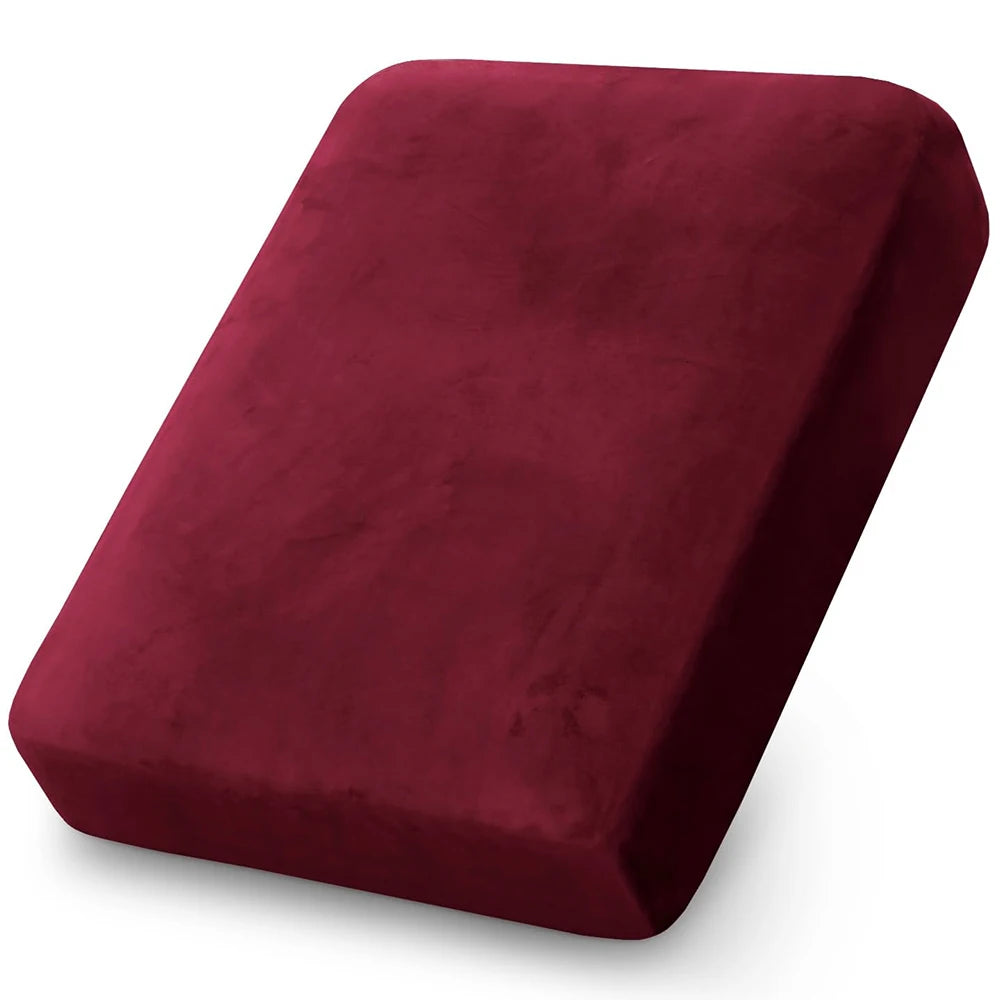 BRHUIXUE Velvet Sofa Cushion Covers for Living Room Plush Sofa Seat Cover Soft Stretch Sofas Couch Slipcover Furniture Protector