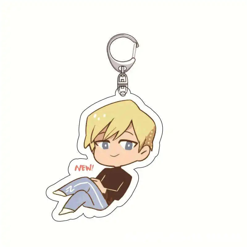 My Hero Academia Anime Cartoon Keychain Acrylic Charm Izuku Midoriya Shoto Todoroki Pendant Accessories Official Merchandise