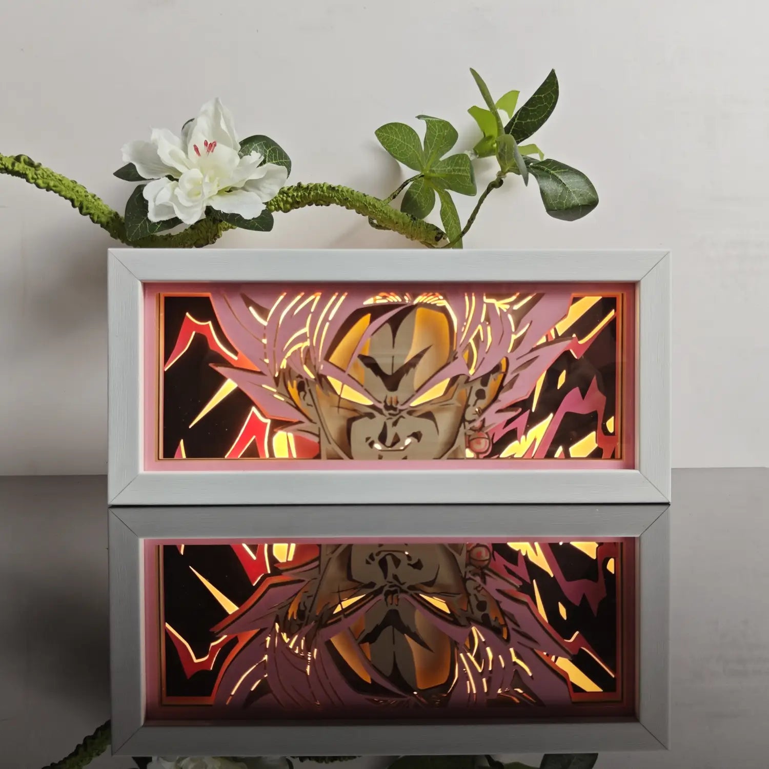Anime Paper-Cut LED Light Box – 7-Color Remote Light