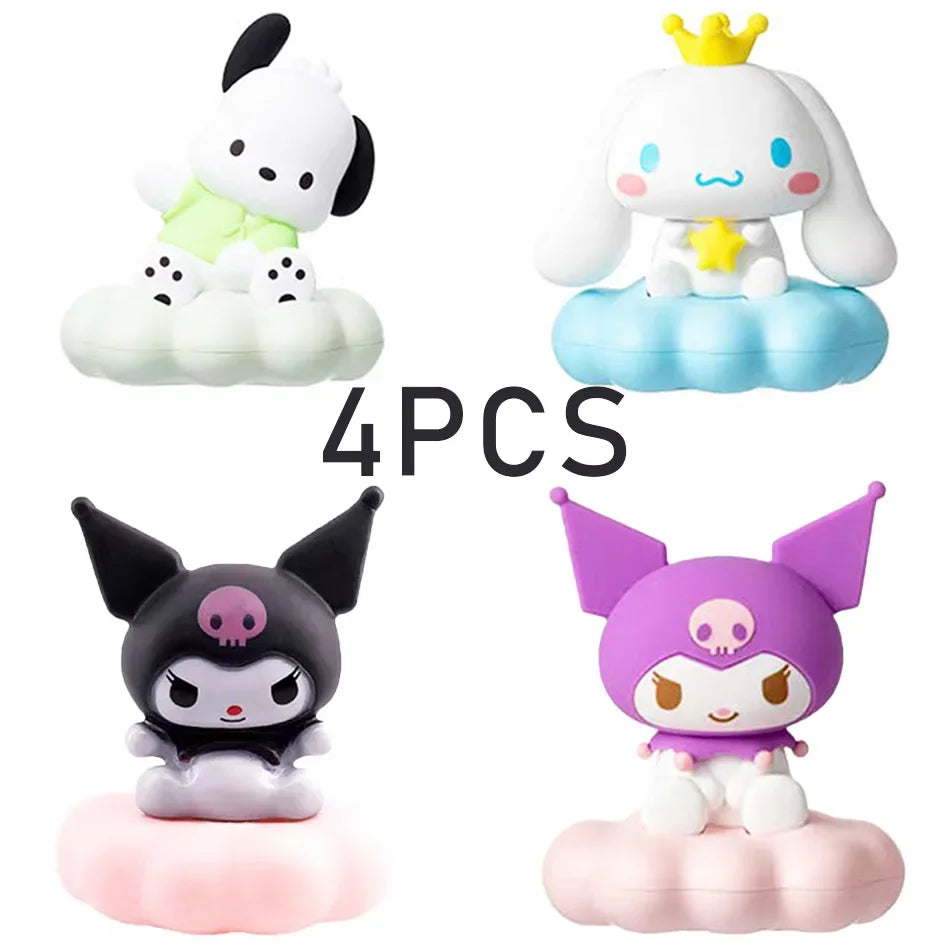 New Japan Style Night Light Enamel Cloud Cartoon Kuromi Cinnamoroll Pochacco Small Table Light Illuminating Decoration