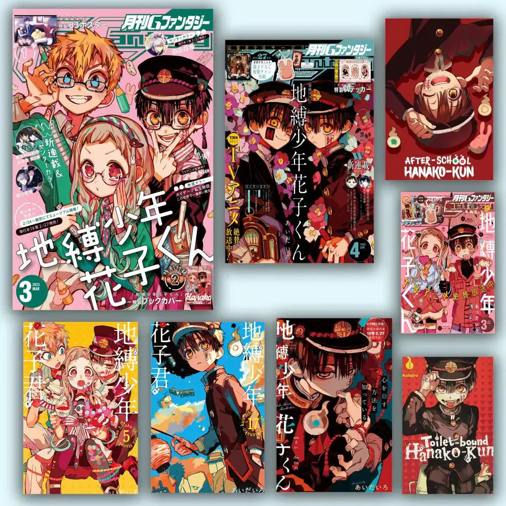 Poster HD Anime Hot Theme Singer/OST/Movie-Waterproof Self-Stick Home Decor Toilet Bound Hanako Kun Anime