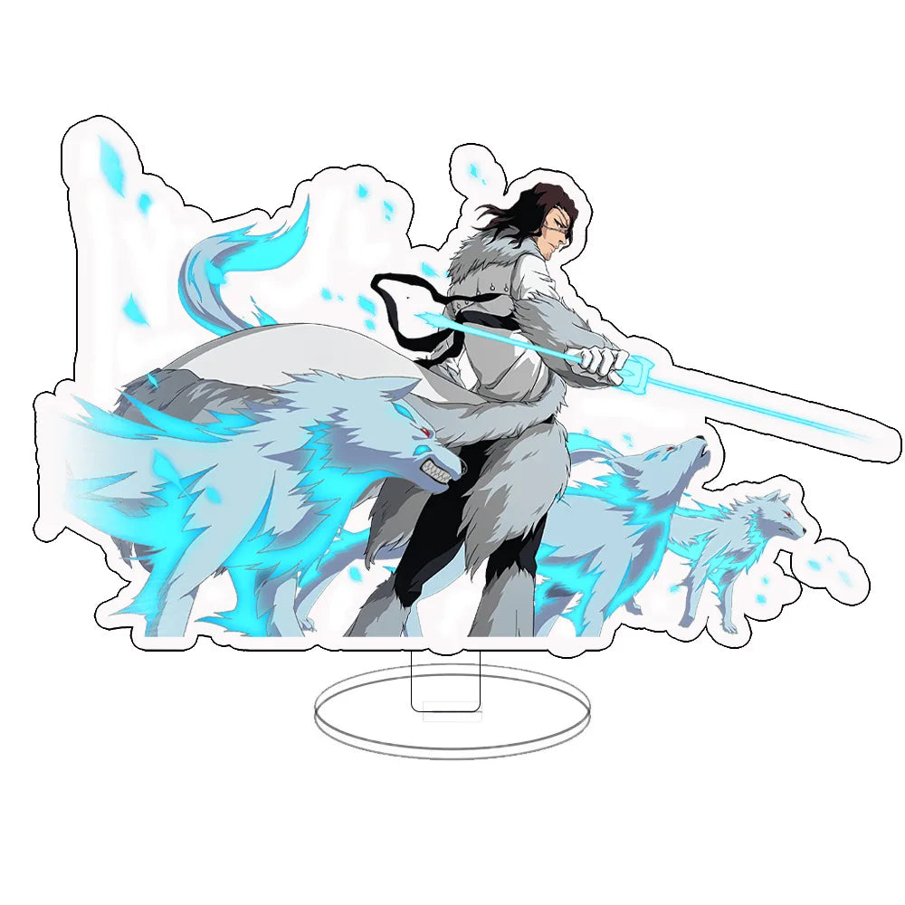 Anime BLEACH Kurosaki Ichigo Inoue Orihime Ishida Uryuu HDFigures Acrylic Keychain Standing Model Toys Desk Decor Collect Gift