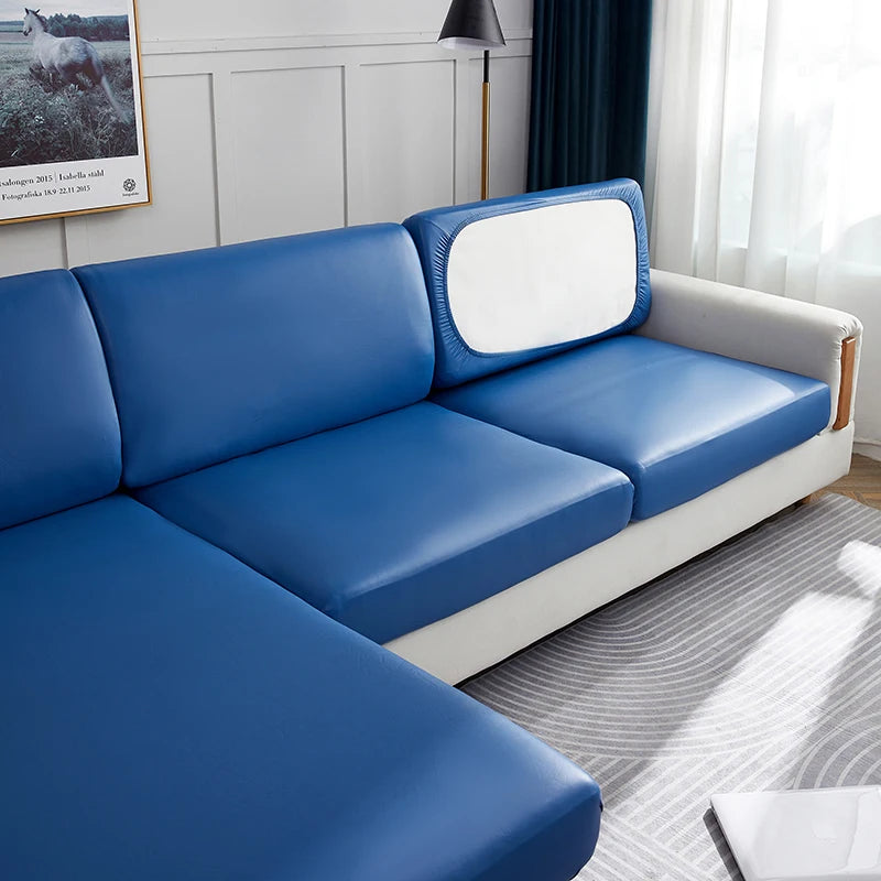 easy clean waterproof PU funiture protector solid sofa cover Corner sofa seat slipcover elastic stretch couch cover