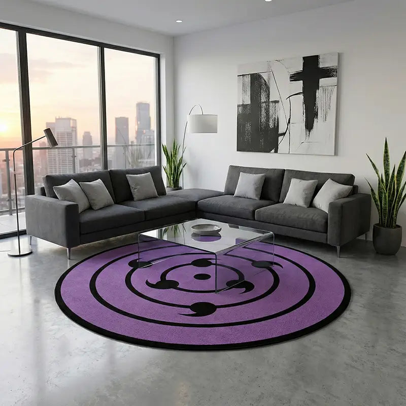 Naruto Rinnegan Area Rug – Non-Slip Carpet