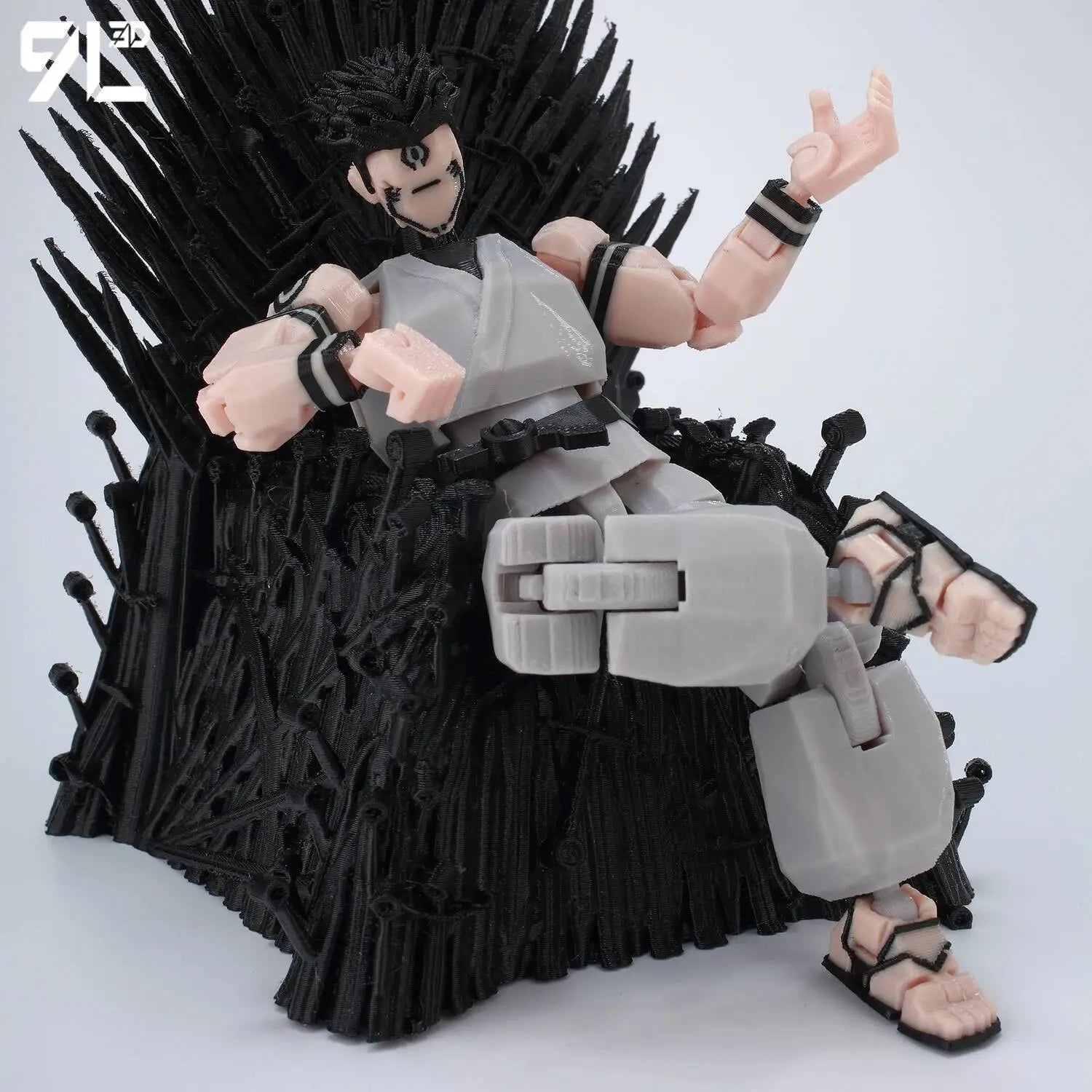 灰衣宿傩-16.jpg Jujutsu Kaisen Gojo Sukuna Articulated Figure – 13 Joints