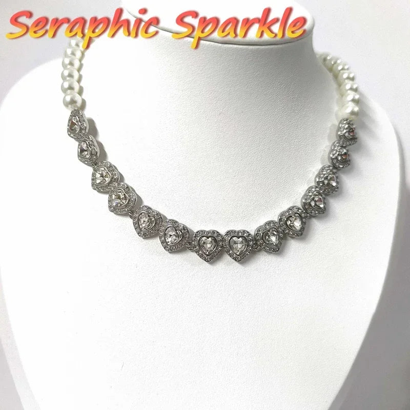 Good Brand Silver Color Ariana Grande Tennis Necklace Women Romantic Luxury Gift Jewelry Set Jewelry Sets 925 sterling silver
