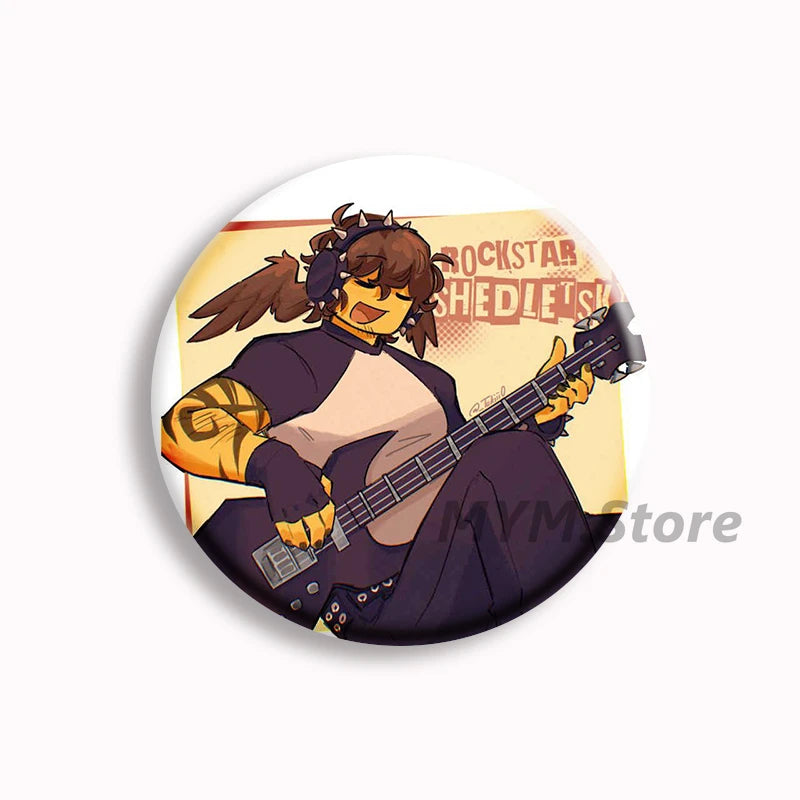 Forsaken Telamon Anime Soft Button Pin Shedletsky Brooches Badge Bag Decor Jewelry Fans Collect Gamer Friends Gifts