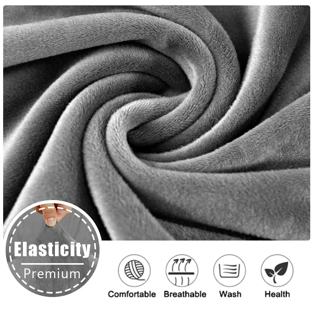 Super Velvet Sofa Cushion Cover Elastic Thick L Shape Corner Armchair Sofa Cover Slipcover Furniture Protector For Living Room