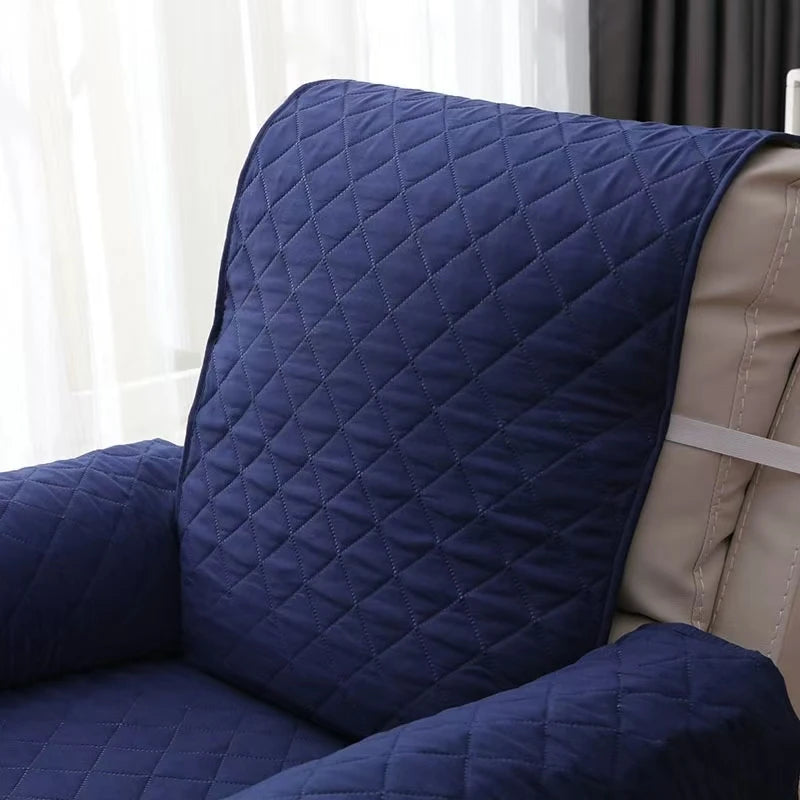 Solid Color Recliner Sofa Cover Dogs Pets Kid Anti-Slip Chair Covers Anti-wear Armchair Slipcovers Furniture Protector