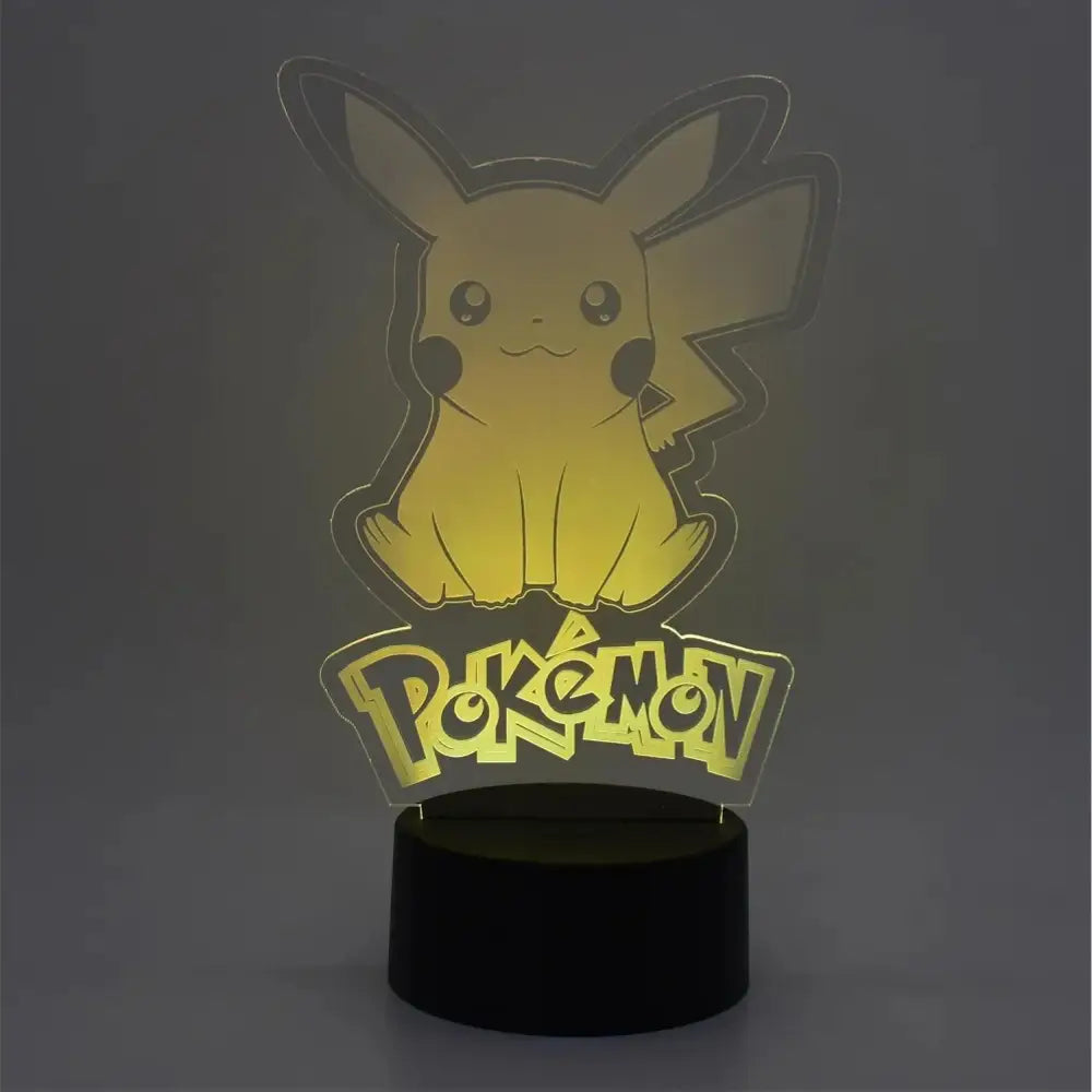 Pokemon Pikachu 3D LED Lamp – Anime Night Light