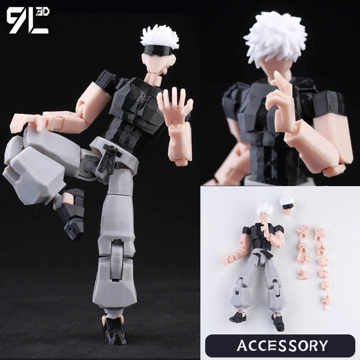 9L 3D Printed Anime Jujutsu Kaisen Sukuna Lucky13 Dummy 13 Movable Shapeshift T13 Action Figures Mannequin Toys for Collectors