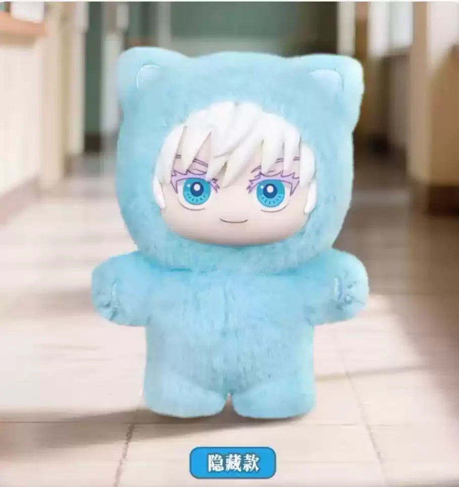 Authentic Eaki Jujutsu Kaisen Season 2 Cat Park Party Gojo Satoru Blind Box Plush Doll Pendant Model Collection Boy Girl Gift