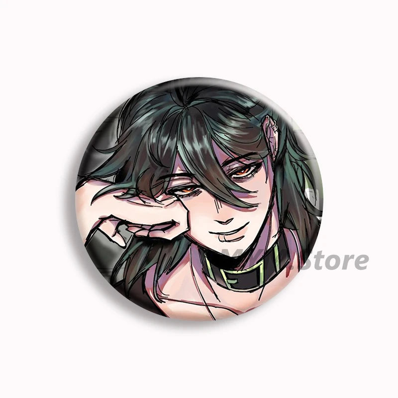 The Kid at The Back Soft Button Pin Solivan Brugmansia Brooches Sol Anime Badge Bag Decor Accessories Jewelry Fans Collect Gifts
