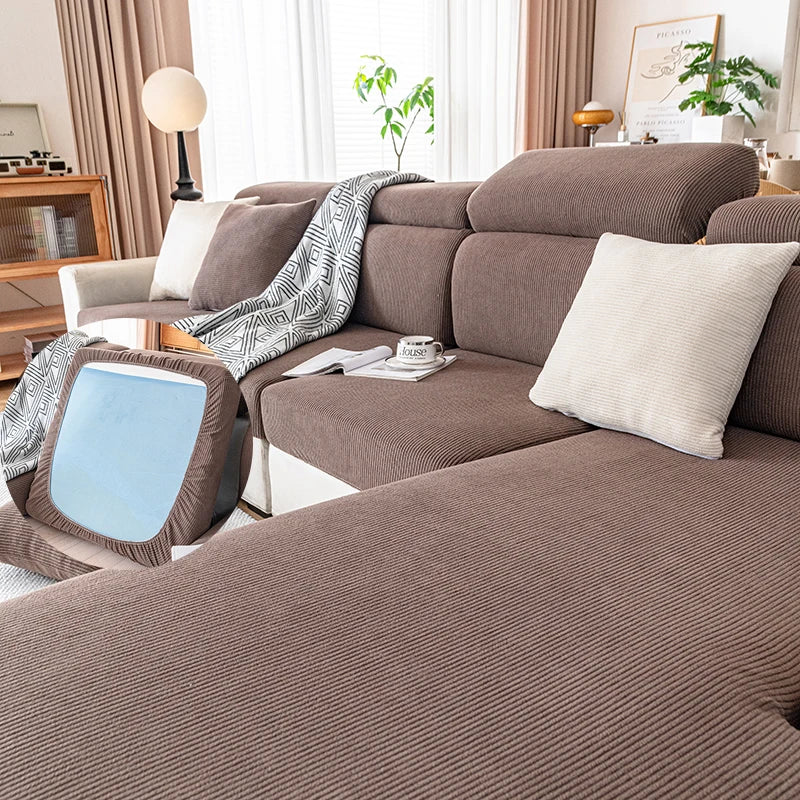 new string plush Sofa Cover Elastic Sofa Cushion Cover for Living Room Furniture Protector For Pets Removable Sofa Seat Cover