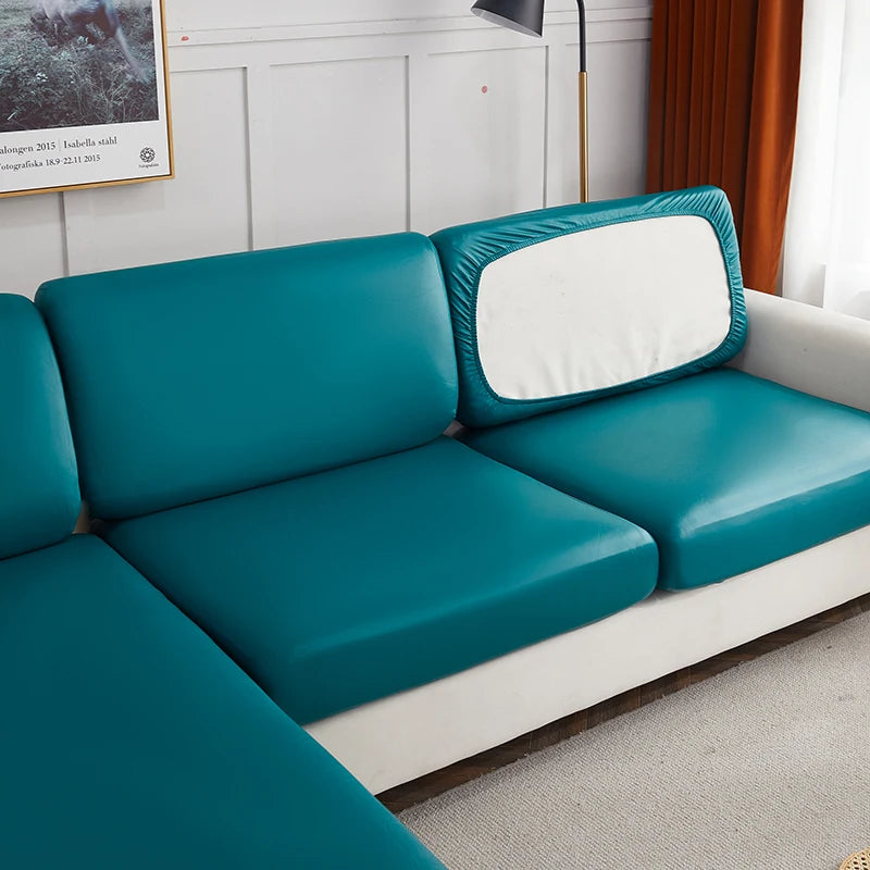 easy clean waterproof PU funiture protector solid sofa cover Corner sofa seat slipcover elastic stretch couch cover