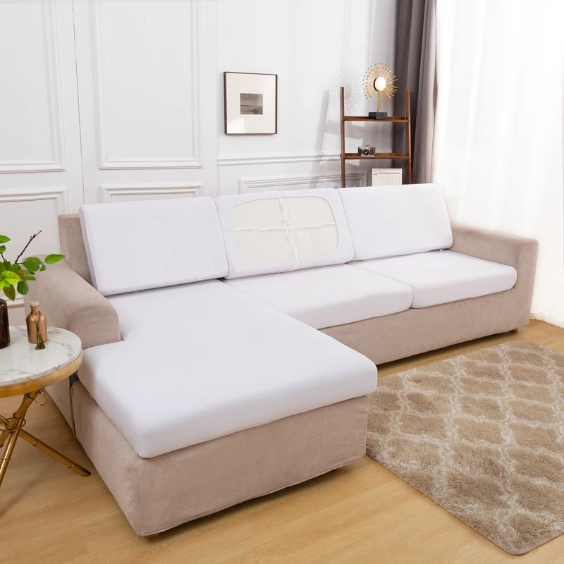 Elastic Sofa Seat Cushion Cover Spandex Polyester Sofa Cover for Living Room Washable Removable L Shape Corner Couch Protector