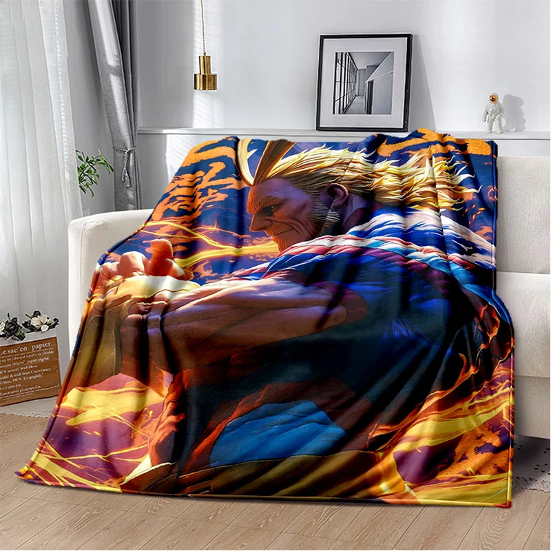 3D Cartoon My Hero Academia Deku Bakugou  Anime Blanket,Soft Throw Blanket for Home Bedroom Bed Sofa Travel Picnic Cover Kids
