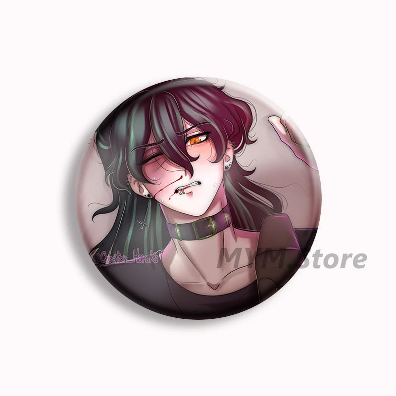 The Kid at The Back Soft Button Pin Solivan Brugmansia Brooches Sol Anime Badge Bag Decor Accessories Jewelry Fans Collect Gifts