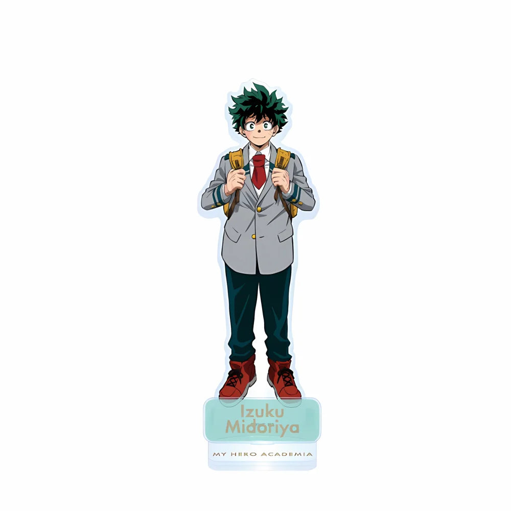 Anime My Hero Academia Acrylic Standee Keychain Izuku Midoriya School Uniform Ver Cartoon Figure Desktop Decor Fans Gift