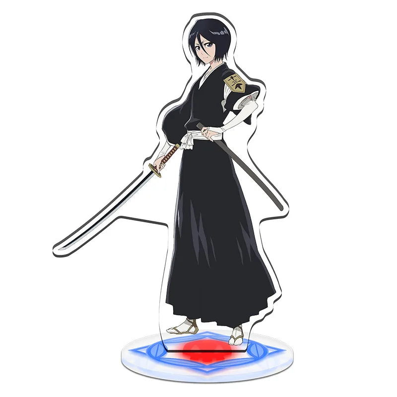 15cm hot Anime BLEACH Acrylic Stand Model Cosplay Characters Ornament Accessories Goods Collection Gifts 18pcs