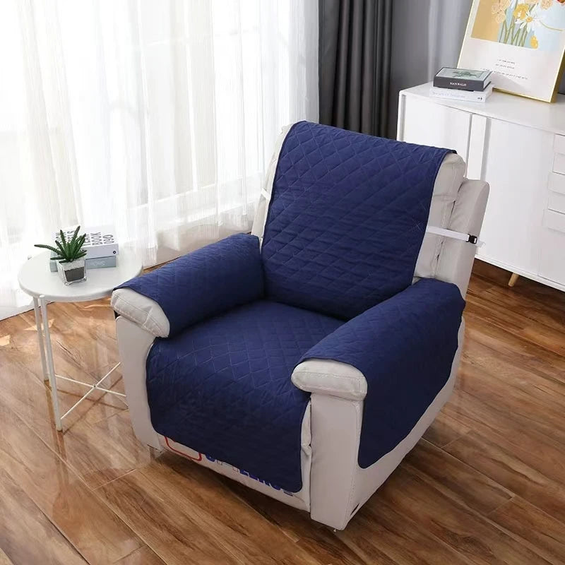 Solid Color Recliner Sofa Cover Dogs Pets Kid Anti-Slip Chair Covers Anti-wear Armchair Slipcovers Furniture Protector