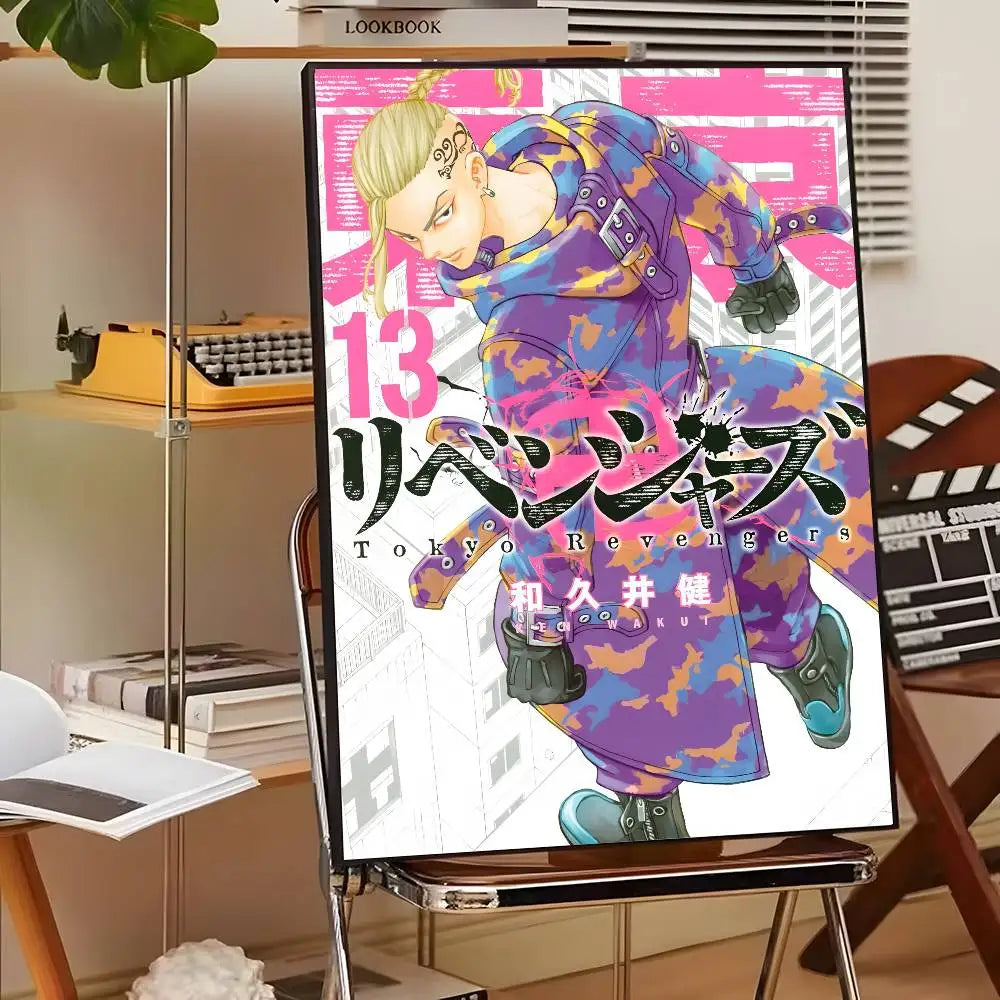 Japan Anime Tokyo Revengers Poster art canvas HD aesthetic Printing Paper Wall Art for Living Room Bar fashion Home Decor