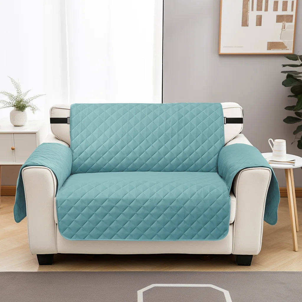 Sofa Covers Waterproof Sofa Slipcovers 1/2/3/4 Seater Non Slip Cover for Kids Pets Washable Sofa Protector with Elastic Strap