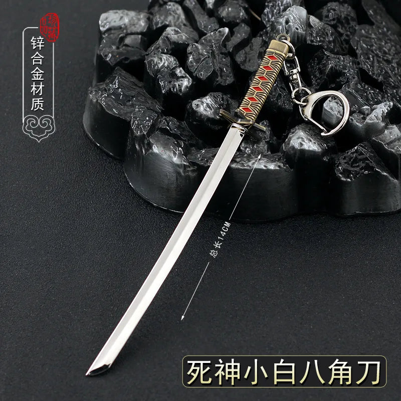 Bleach Kurosaki Ichigo Mask Keychains Anime Key Chain Metal Retro Keyring For Women Men Charm Accessories Pendant Llaveros Gifts